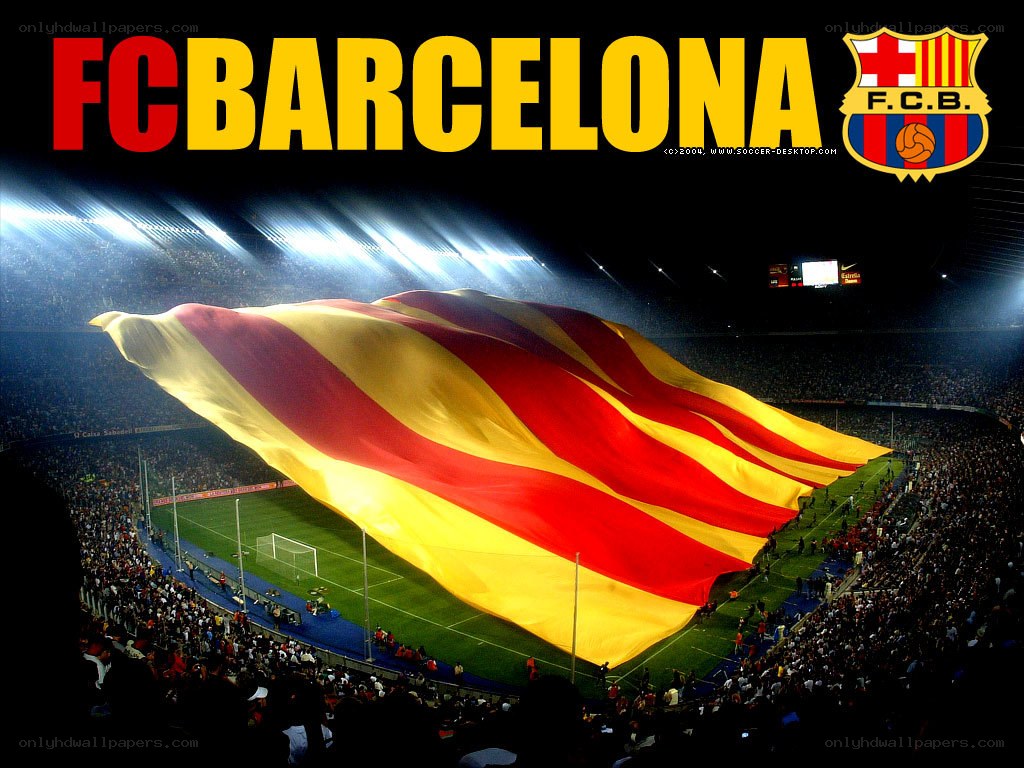 FC Barcelona stadium flag
