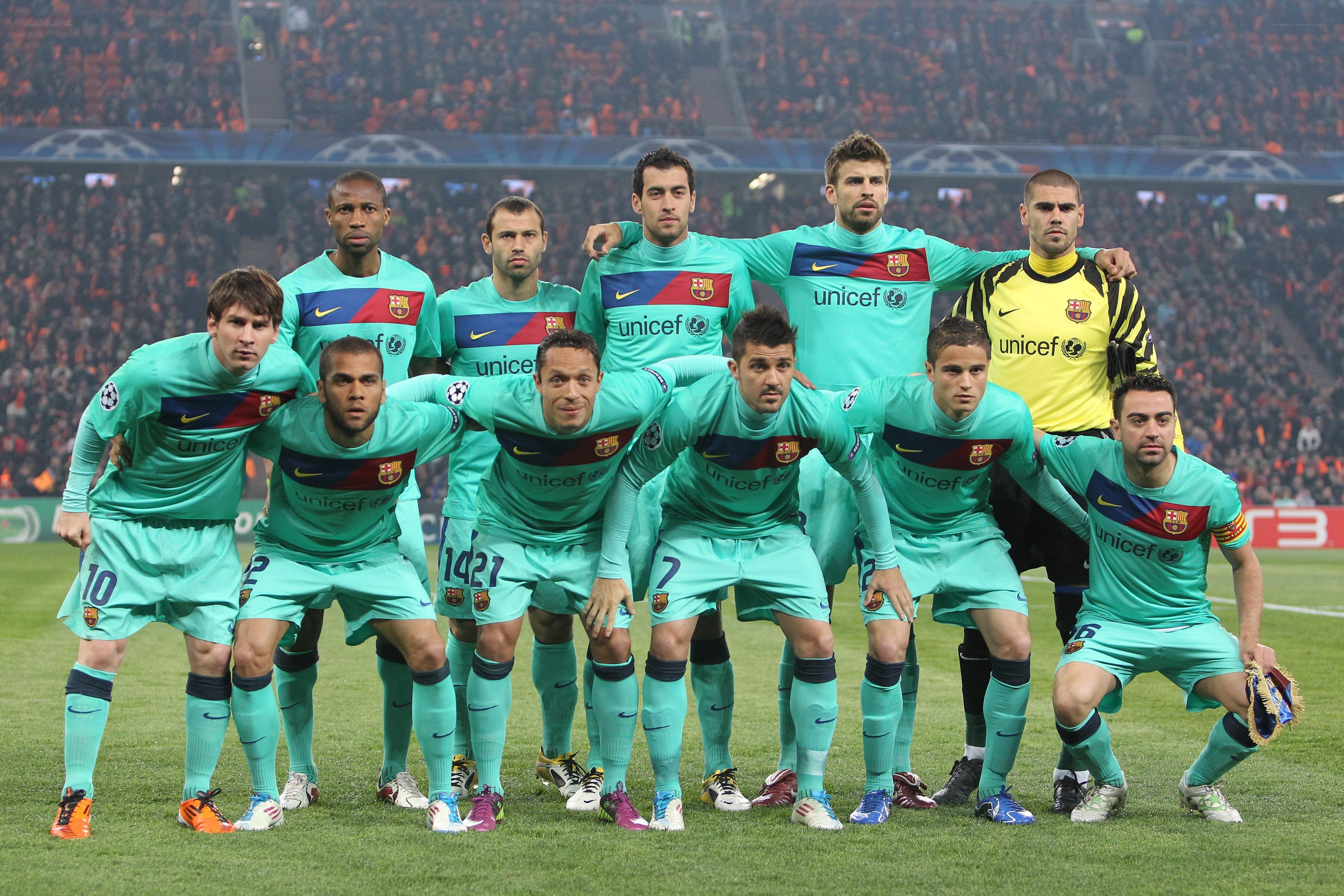 FC Barcelona team lineup
