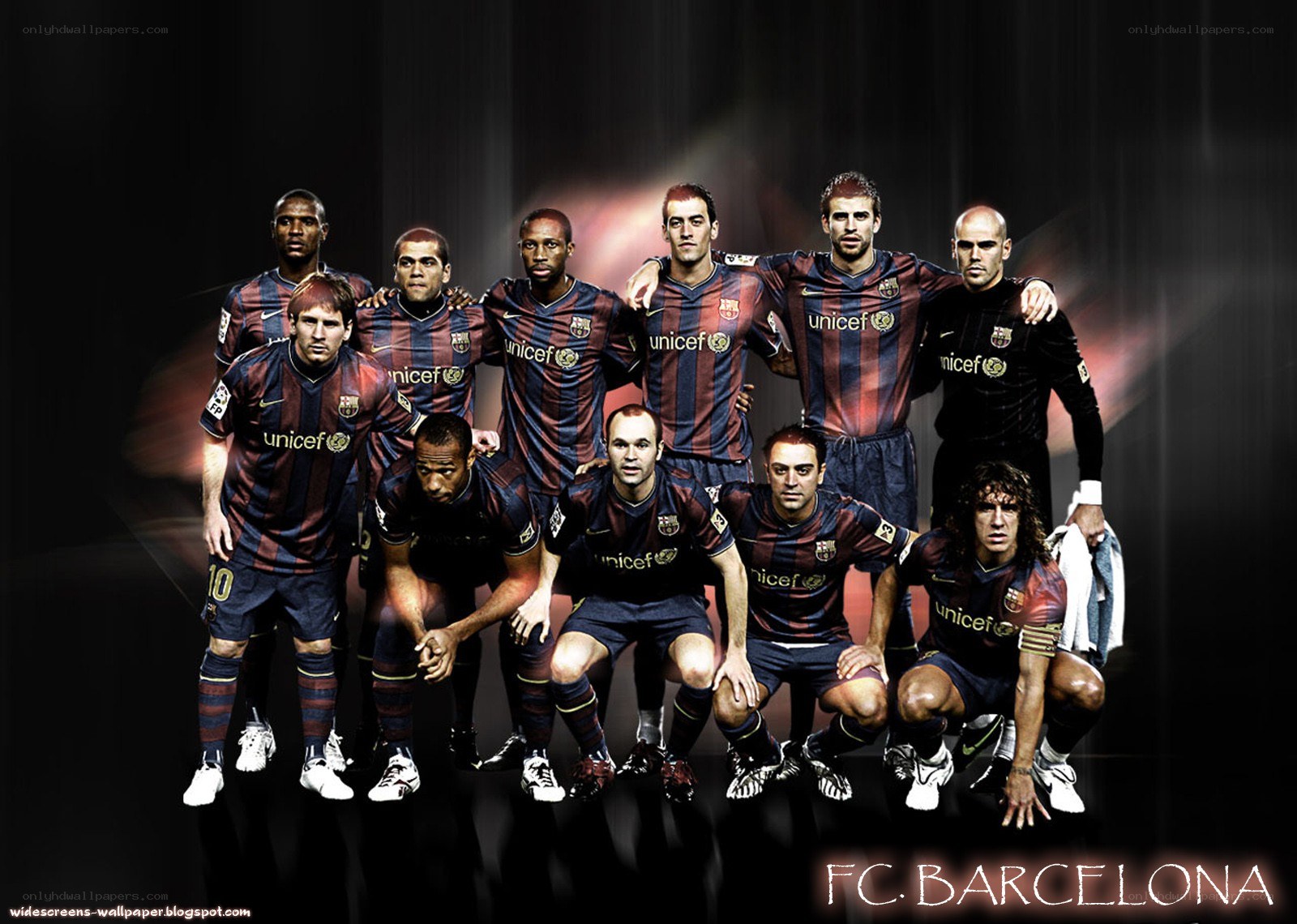 FC Barcelona team lineup