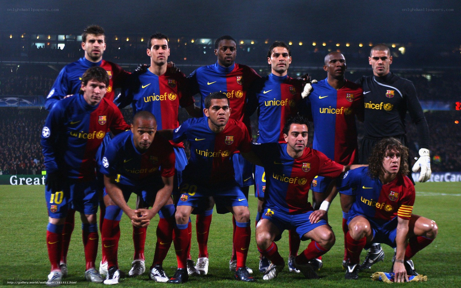 FC Barcelona team lineup