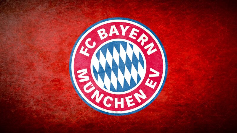FC Bayern Munich logo on red