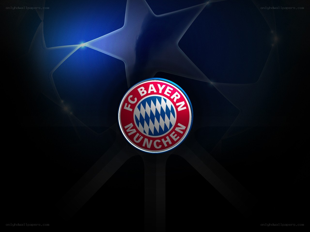 FC Bayern Munich logo on UEFA background