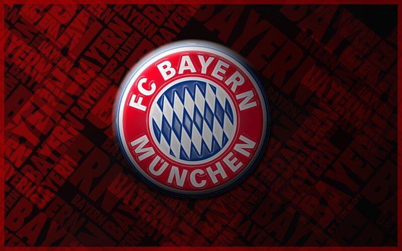 FC Bayern Munich Logo — Red, Bold, Digital Art, Text, Shield