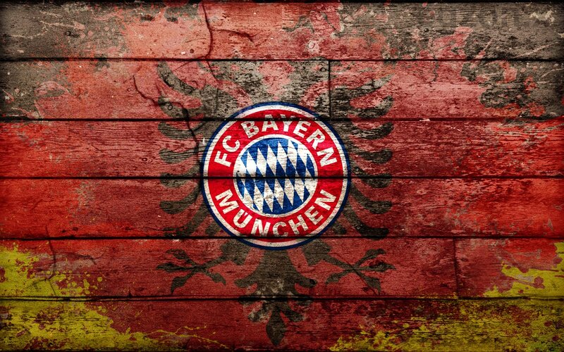 FC Bayern Munich Logo — Red, Gritty