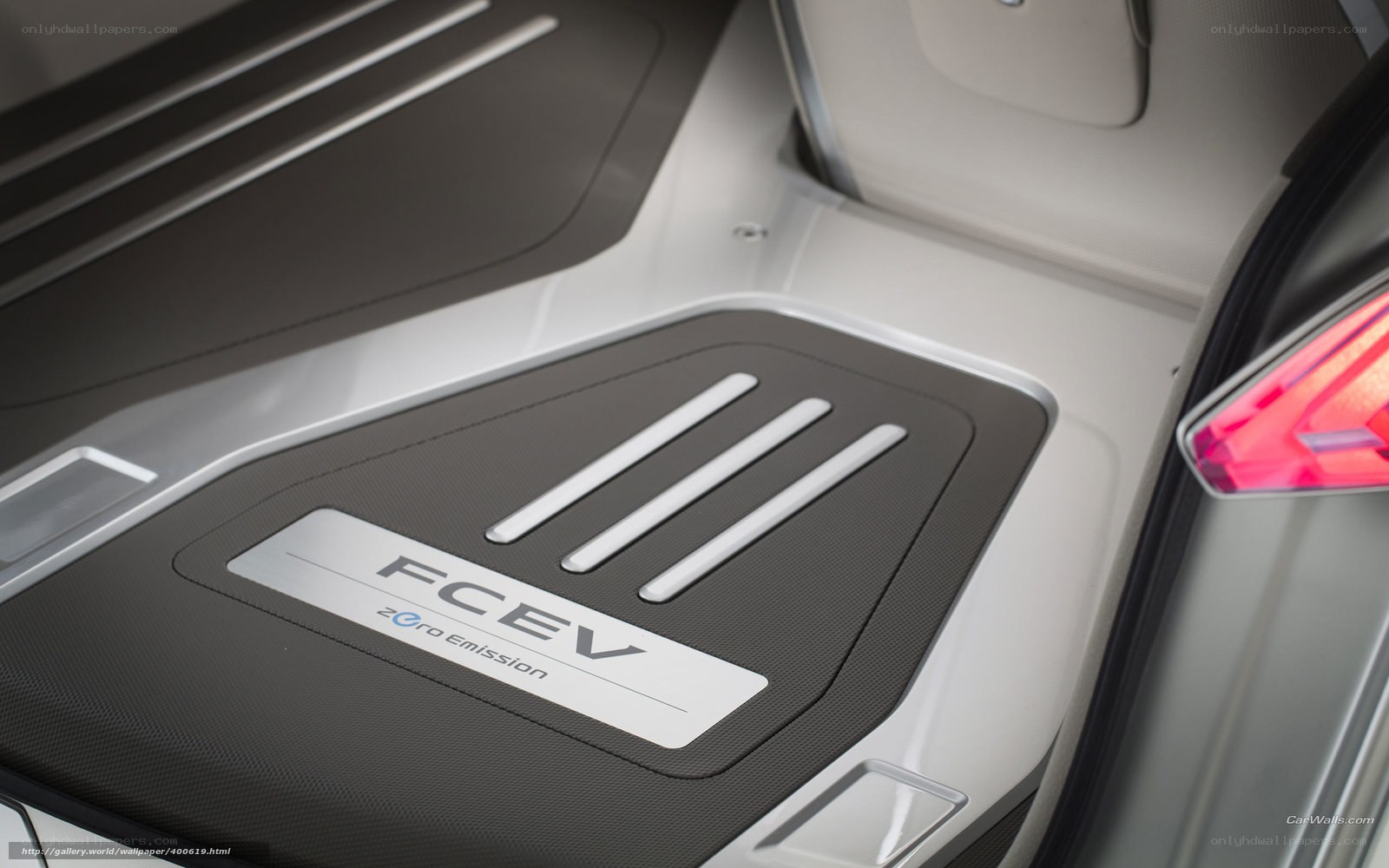 FCEV zero emission car interior