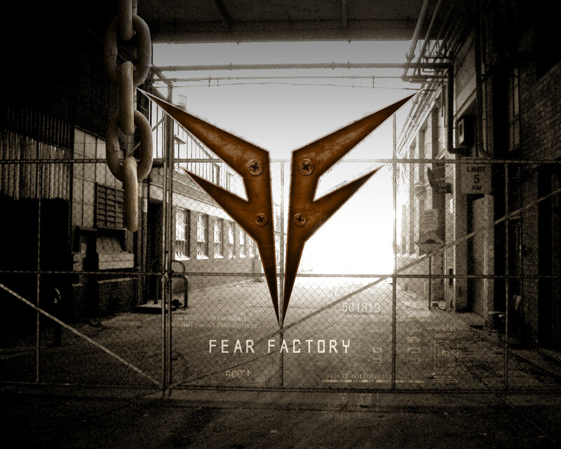 Fear Factory logo in alleyway