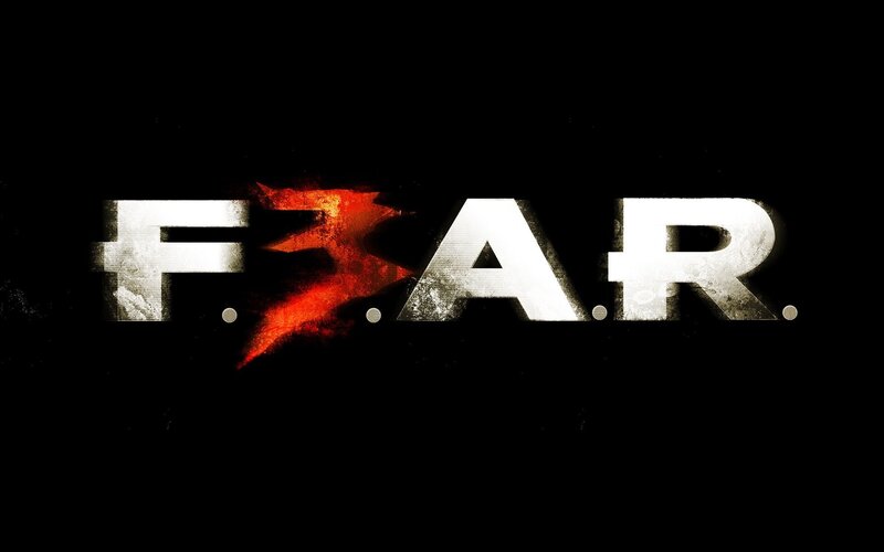 Fear game logo with fiery effect