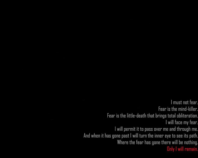 Fear mantra text