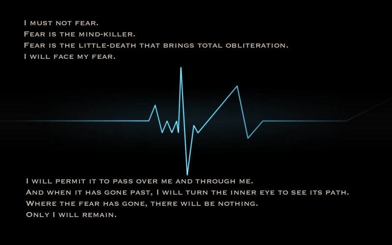Fear meditation text