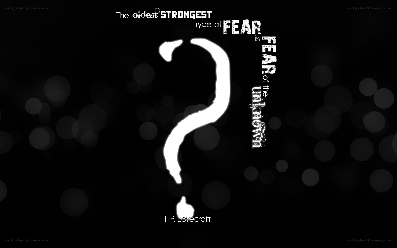 fear of the unknown quote