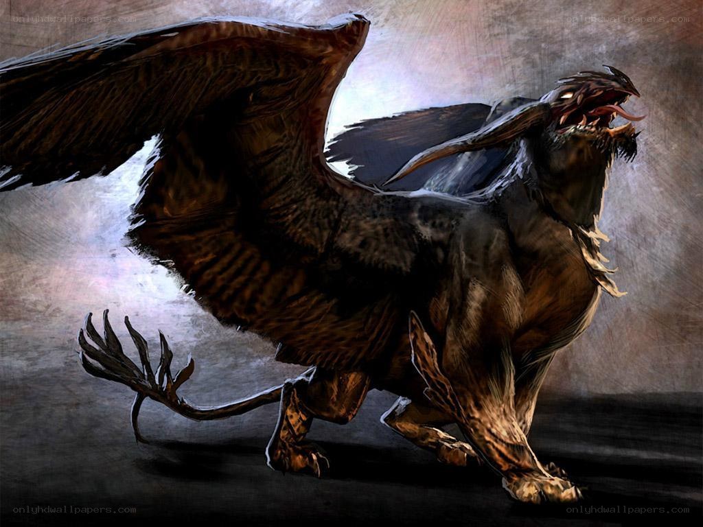fearsome griffin creature