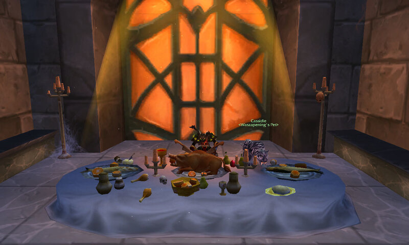 Feast in a stone hall