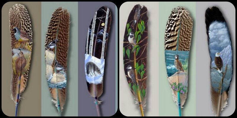 Feather Art with Birds