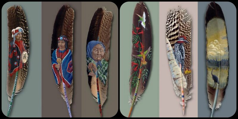 Feather Paintings