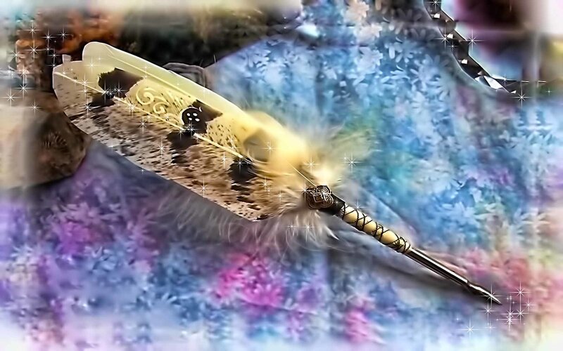 feather quill pen