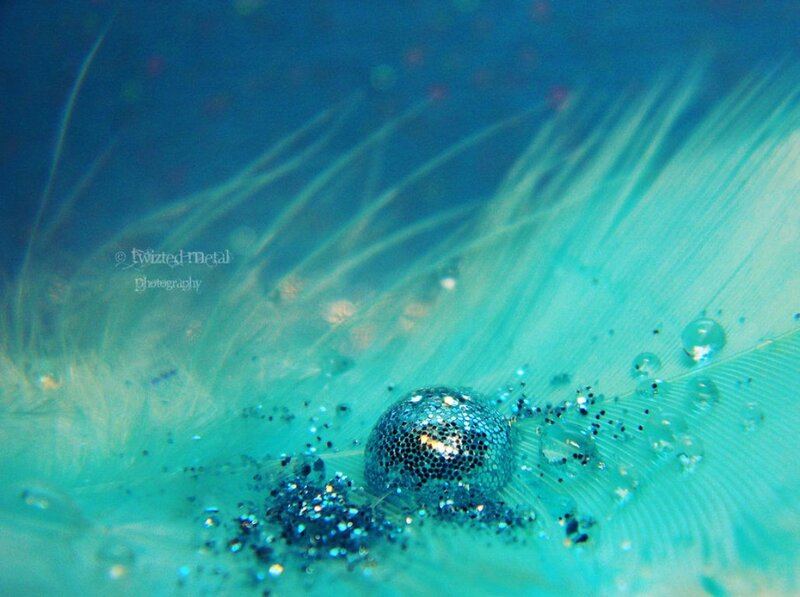 Feather with Glitter