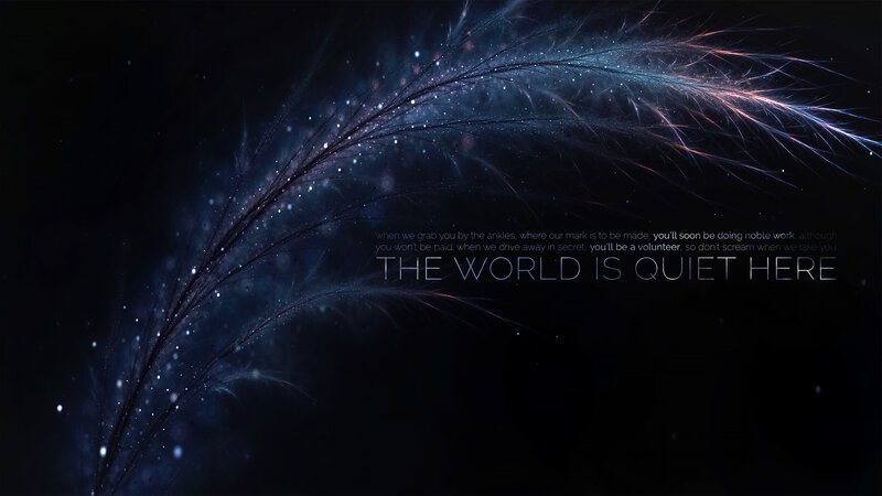 Feather with Glowing Particles