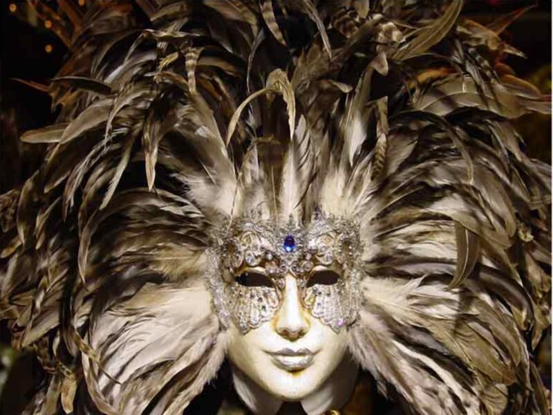 Feathered Mask with Face