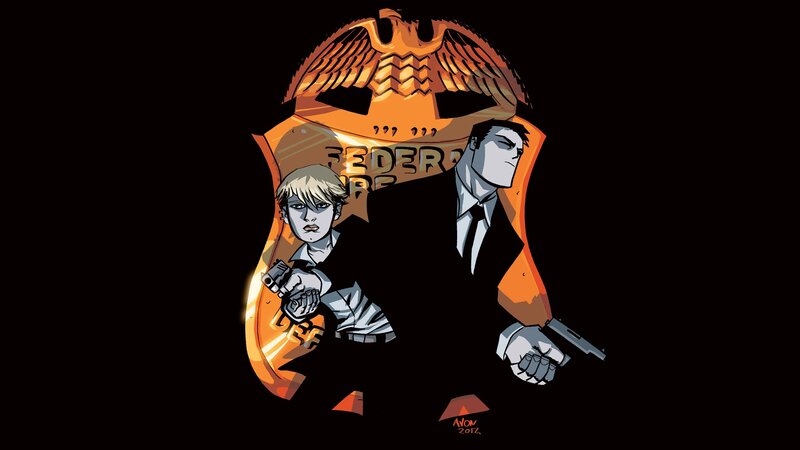 federal agents illustration