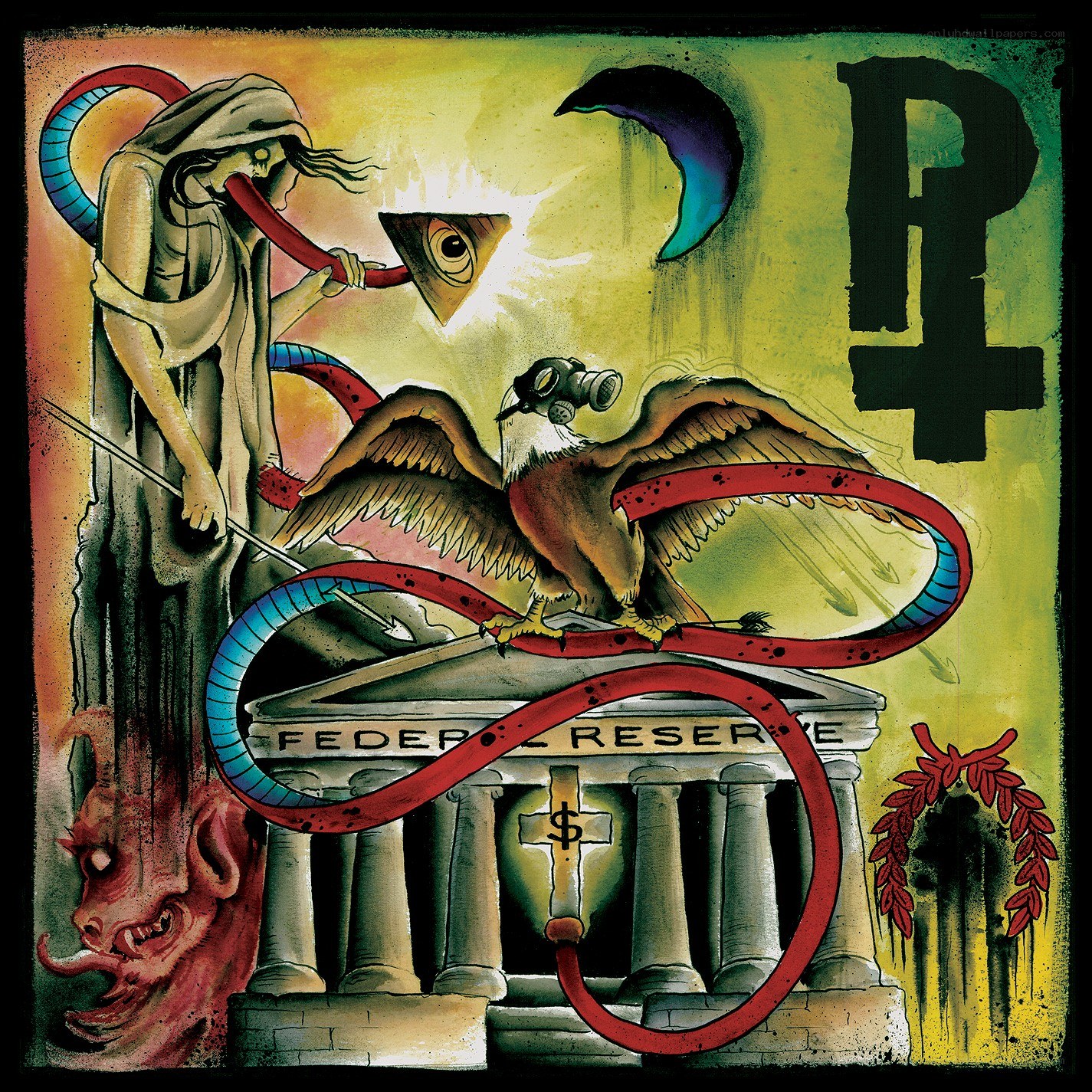 Federal Reserve symbolism artwork