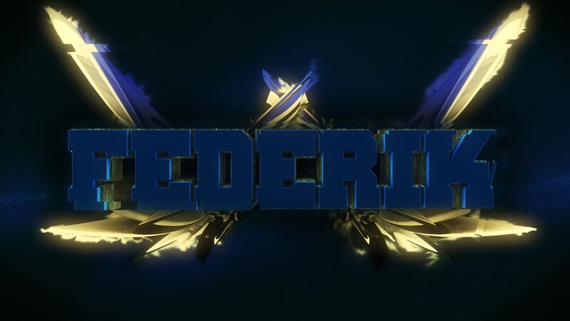 Federik logo with glowing wings