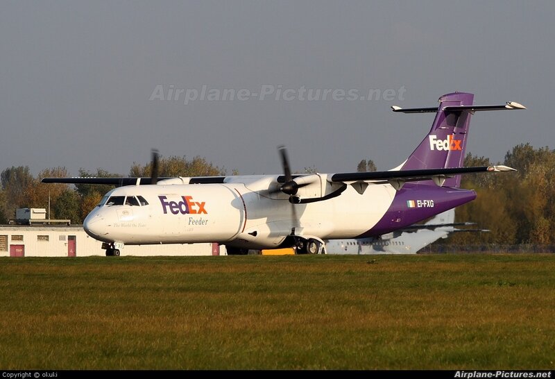 FedEx ATR aircraft on tarmac