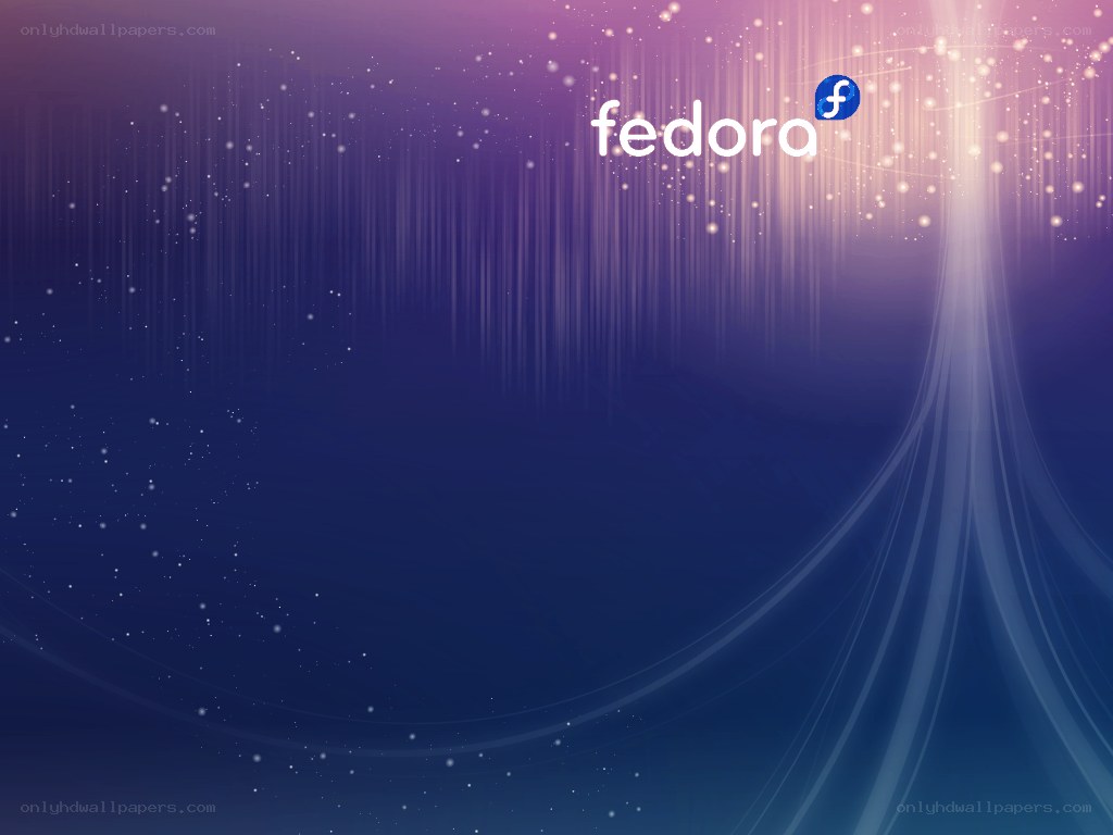 Fedora logo on abstract background