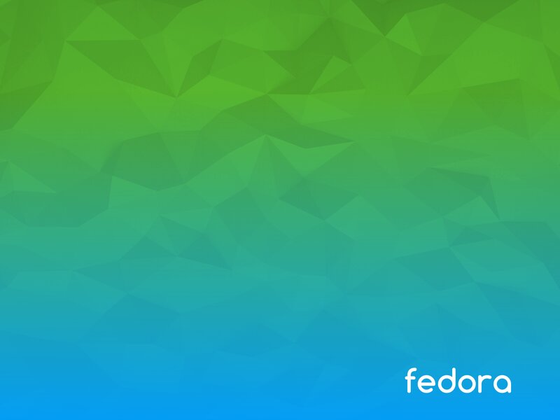 Fedora Logo on Gradient