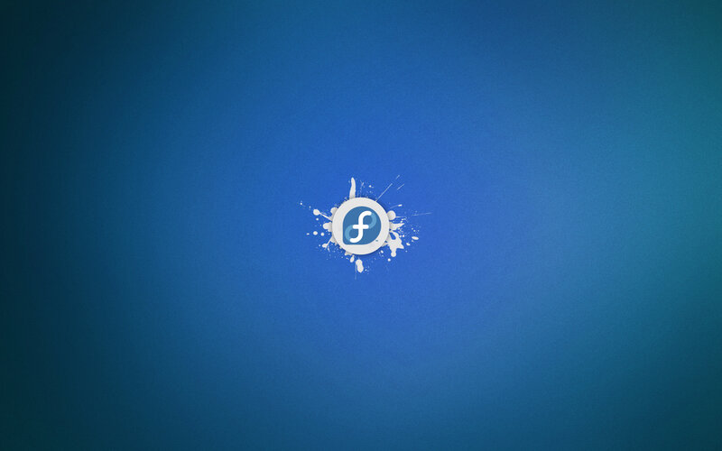 Fedora logo splash
