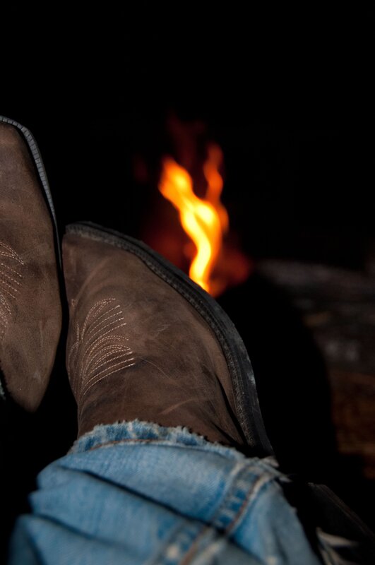 feet by the fire