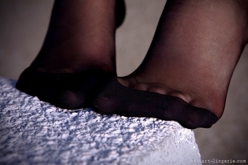 feet in black stockings
