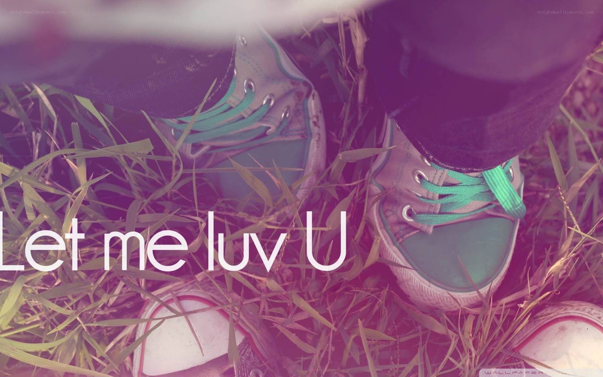 feet in grass with text
