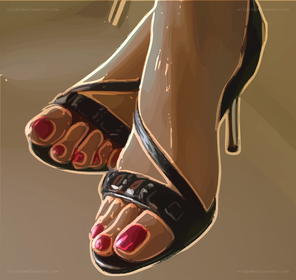 feet in high heels