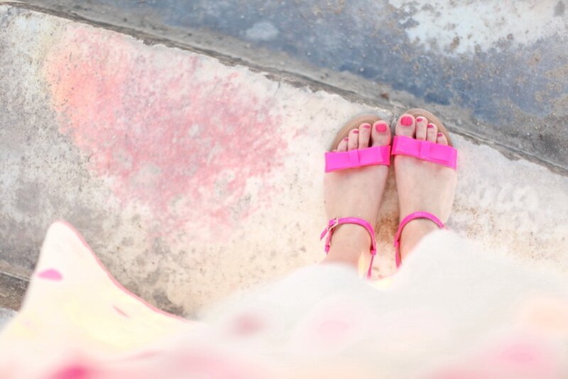 Feet in Pink Sandals — Calm