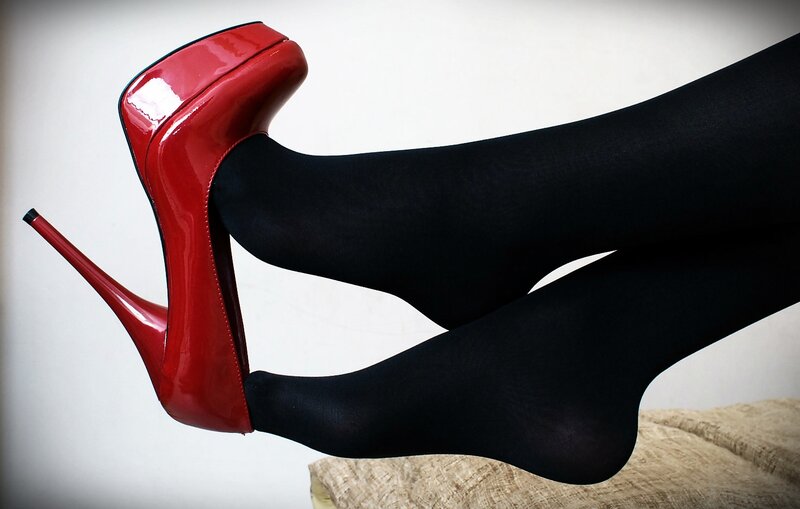 Feet in Red Heels — Dramatic