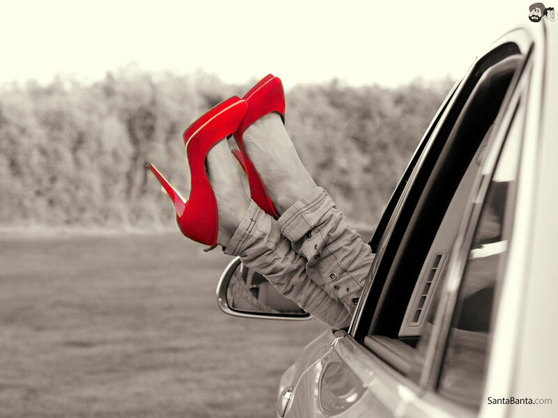 Feet in Red Heels — Relaxed