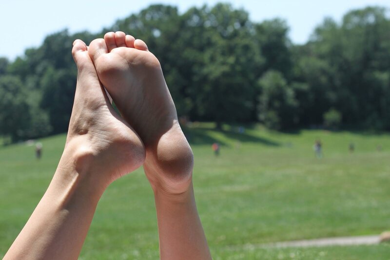 feet in the air at a park