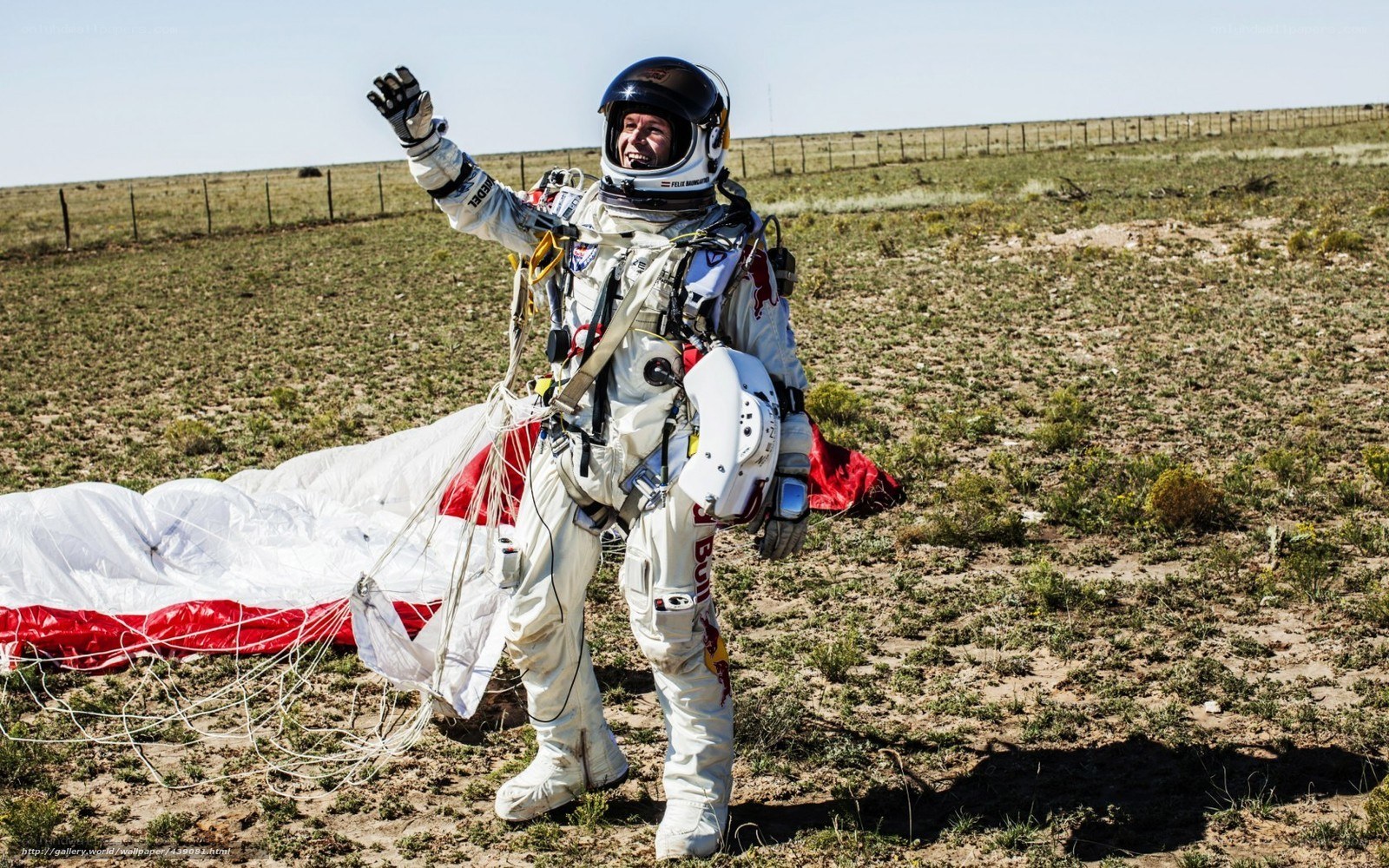 Felix Baumgartner after space jump