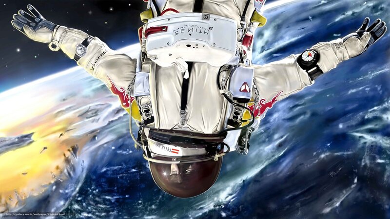 Felix Baumgartner in space