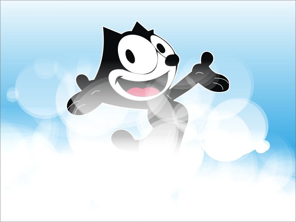 Felix the Cat in the sky