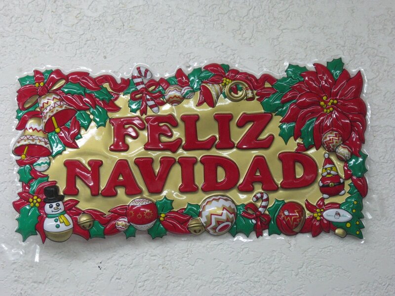 Feliz Navidad holiday sign