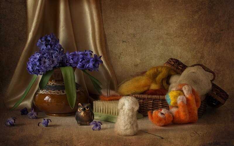 Felt Animals and Flowers
