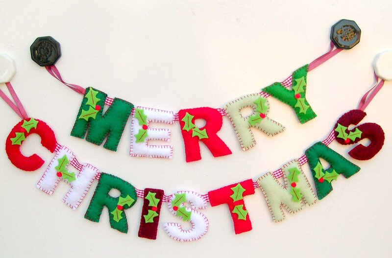 Felt Christmas Banner