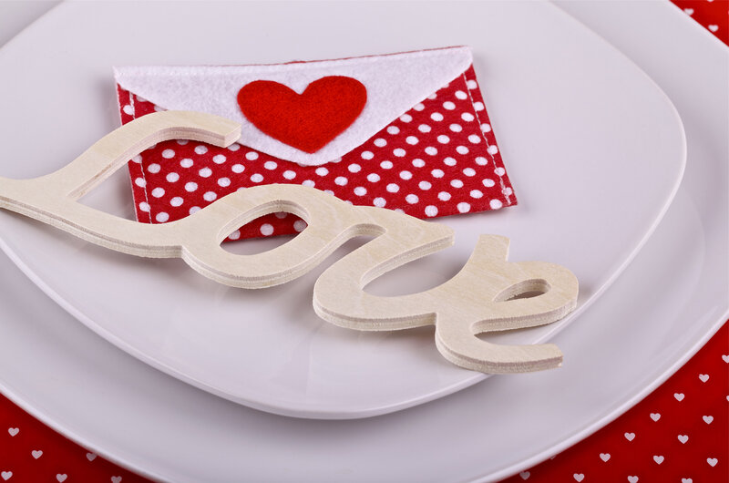 Felt Envelope on Plate