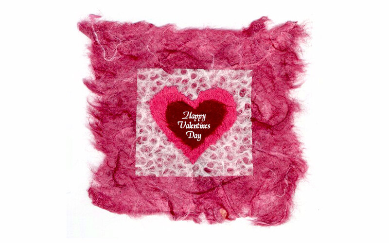 Felt Heart Card