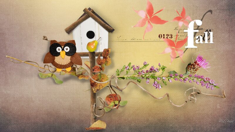 Felt Owl on Branch