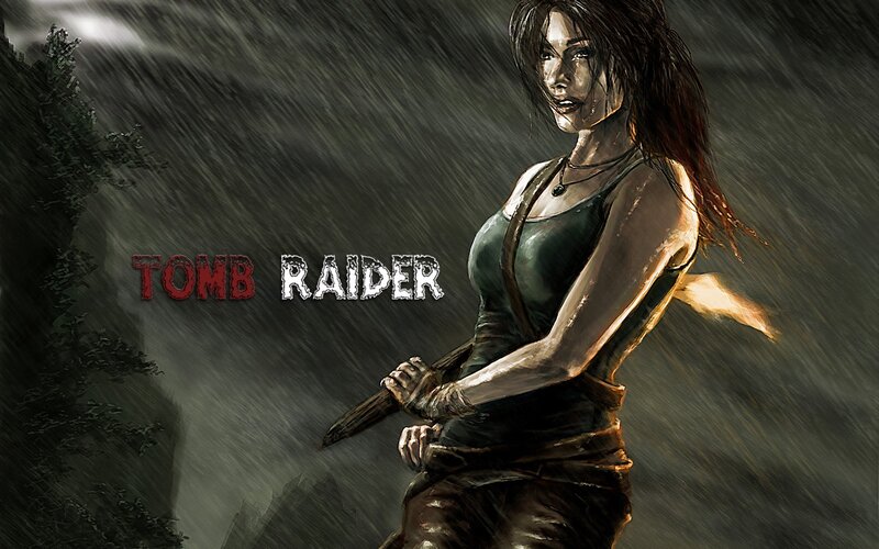 Female Adventurer in Rain — Gray, Dramatic