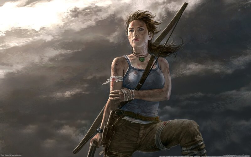 Female Adventurer with Bow — Gray, Dramatic, Digital Art, Bandages