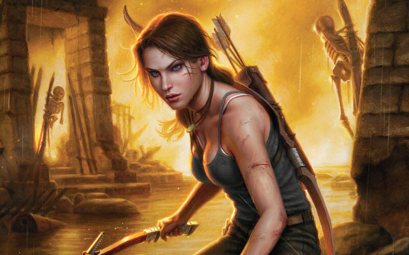 Female Adventurer with Bow — Yellow