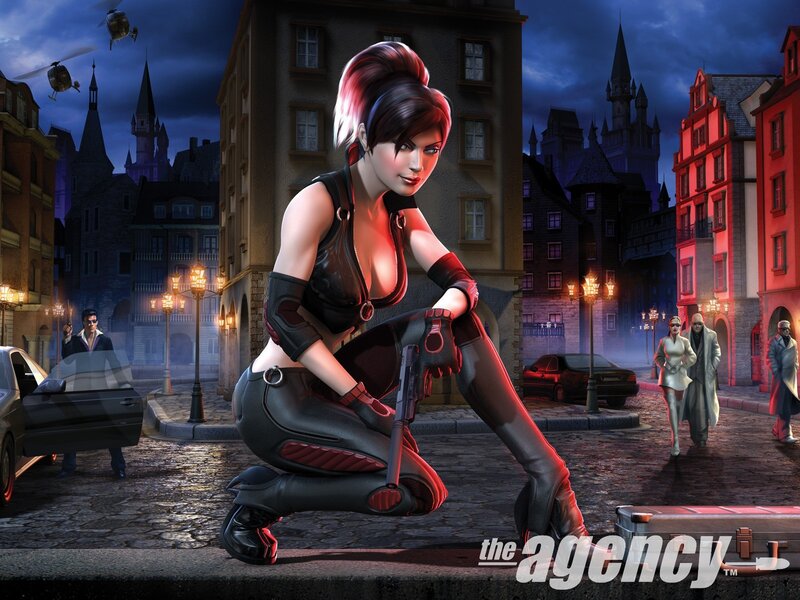 female agent in city scene